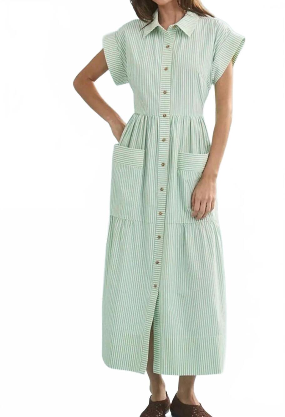 NEW HUNTER BELL sarah dress in saltwater